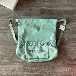 Pure Barre Light Green Backpack